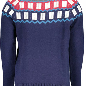 Gant Blue Wool Men Sweater