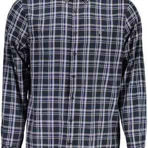 Camisa azul de manga larga de corte regular Chic de Gant