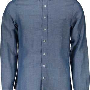 Gant Blue Cotton Men Shirt