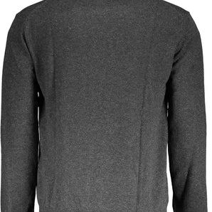 La Martina Gray Wool Men Sweater