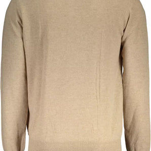 Jersey La Martina Elegante De Mezcla De Lana Beige Para Hombre