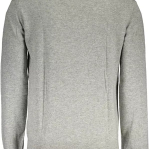 La Martina Gray Wool Men Sweater