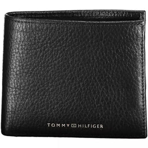 Tommy Hilfiger Black Leather Men Wallet