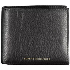 Tommy Hilfiger Black Leather Men Wallet