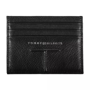 Tommy Hilfiger Black Leather Men Wallet