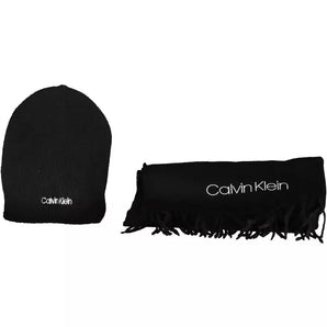 Calvin Klein Black Acrylic Men Scarf