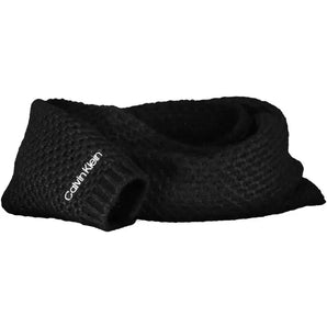 Calvin Klein Black Alpaca Women Scarf