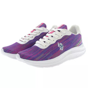 US POLO ASSN. Elegant Purple Lace-up Sneakers