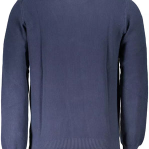 North Sails Blue Cotton Men Sweater