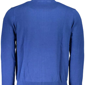 North Sails Blue Organic Cotton Men Sweater