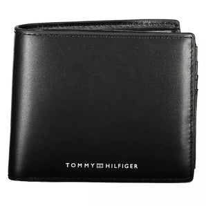 Tommy Hilfiger Black Leather Men Wallet