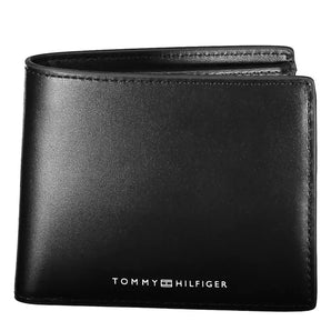 Tommy Hilfiger Black Leather Men Wallet