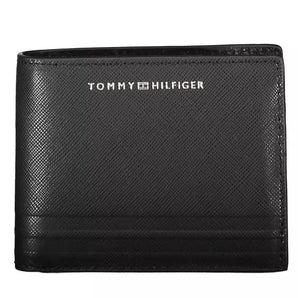 Tommy Hilfiger Black Leather Mens Wallet