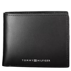 Tommy Hilfiger Black Leather Men Wallet