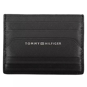 Tommy Hilfiger Black Leather Men Wallet