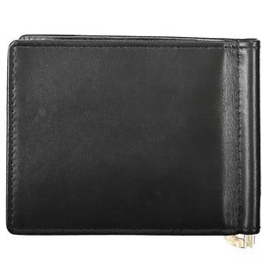 La Martina Black Leather Men Wallet