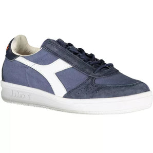 Zapatillas deportivas de lujo con cordones en contraste azul Diadora