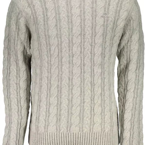 Gant Gray Wool Men Sweater