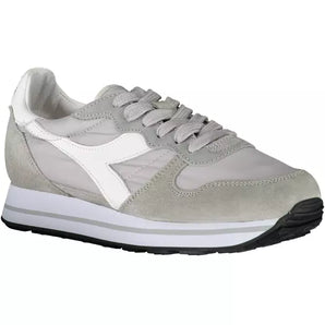 Diadora Gray Leather Women Sneaker