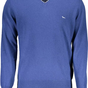 Harmont & Blaine Blue Wool Men Sweater