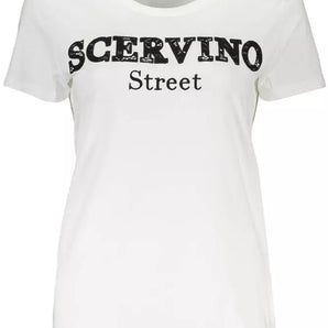 Camiseta blanca Street Chic de Scervino con detalle de bordado en contraste