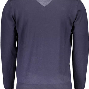 Harmont & Blaine Blue Wool Men Sweater