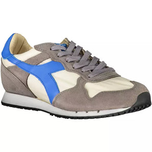 Zapatillas Diadora Chic De Mezcla De Cuero Gris