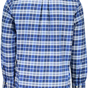 Camisa de manga larga de algodón azul clásica de Gant