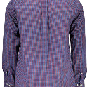 Camisa de manga larga de corte regular azul elegante de Gant