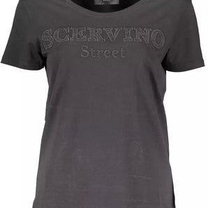 Camiseta con logo bordado y detalles en contraste de Scervino Street Chic