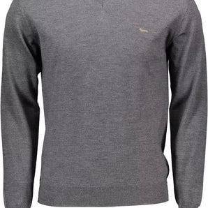 Harmont & Blaine Gray Wool Men Sweater