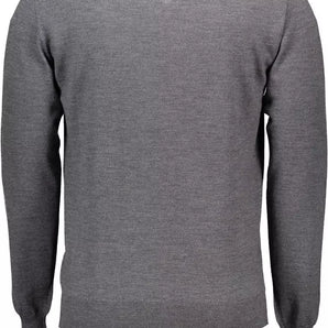 Harmont & Blaine Gray Wool Men Sweater