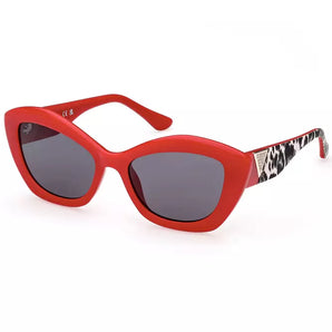 Guess Jeans Red Injected Plastic Women Sunglass