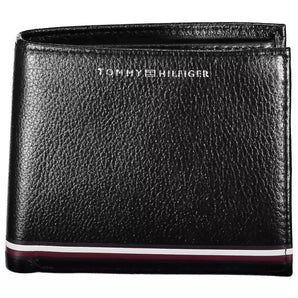 Tommy Hilfiger Black Leather Men Wallet