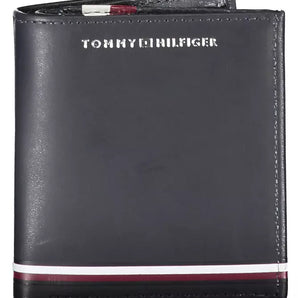 Tommy Hilfiger Blue Leather Men Wallet