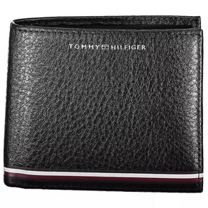 Tommy Hilfiger Black Leather Men Wallet