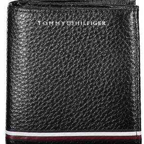 Tommy Hilfiger Black Leather Men Wallet