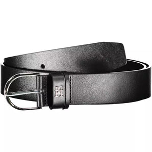 Tommy Hilfiger Black Leather Women Belt