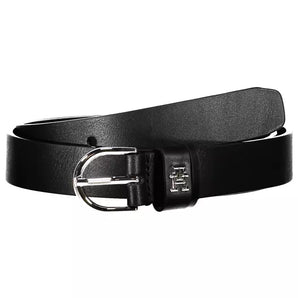 Tommy Hilfiger Black Leather Women Belt