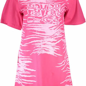 Cavalli Class Pink Cotton Women Dress