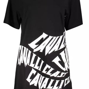 Cavalli Class Black Cotton Women Dress