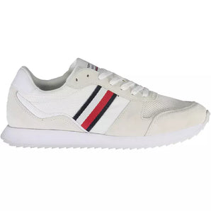 Tommy Hilfiger Eco-Conscious White Sneakers With Logo Accent