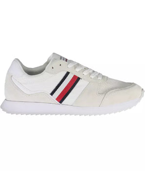 Tommy Hilfiger Eco-Conscious White Sneakers with Logo Accent