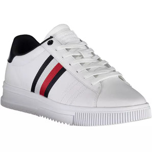 Tommy Hilfiger White Leather Mens Sneaker