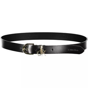 Calvin Klein Black Leather Women Belt