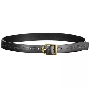 Tommy Hilfiger Black Leather Women Belt