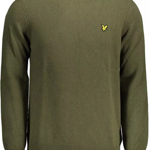 Jersey elegante de mezcla de lana verde de Lyle &amp; Scott