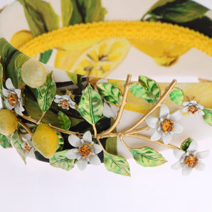 Dolce &amp; Gabbana Sicilian Lemon Crystal Diadem Tiara