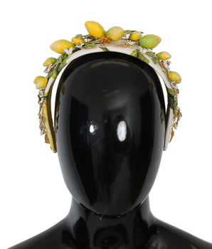 Dolce &amp; Gabbana Tiara Diadema De Cristal Limón Siciliano