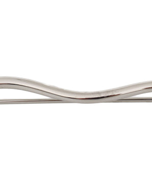 Dolce & Gabbana Silver Brass Crystal Spilla Serpente Mens Brooch Pin